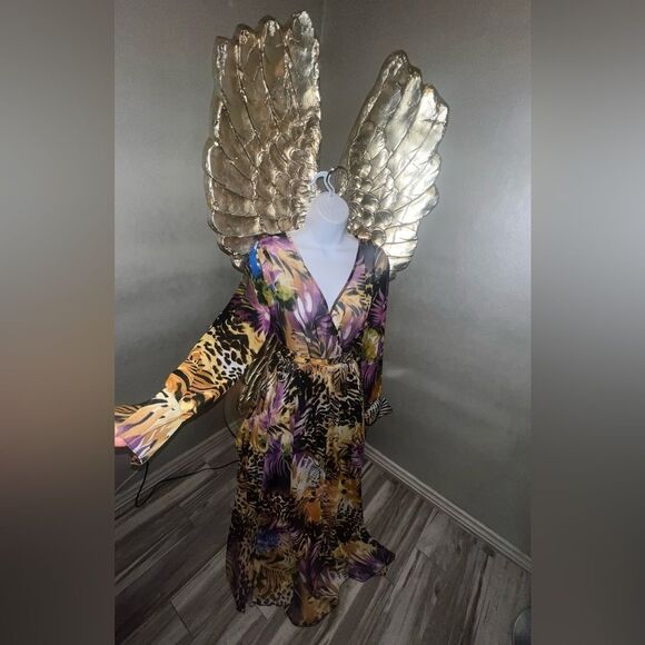 Spy Zone Exchange Tropical Lepard Dress, Y2K ,Medíum - Picture 6 of 14